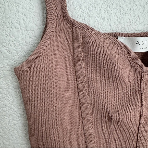 ASTR Milano sweater cropped tank in mauve pink size M - Picture 4 of 6